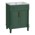 Bathroom Vanity With Integrated Sink and 2 Door Cabinet