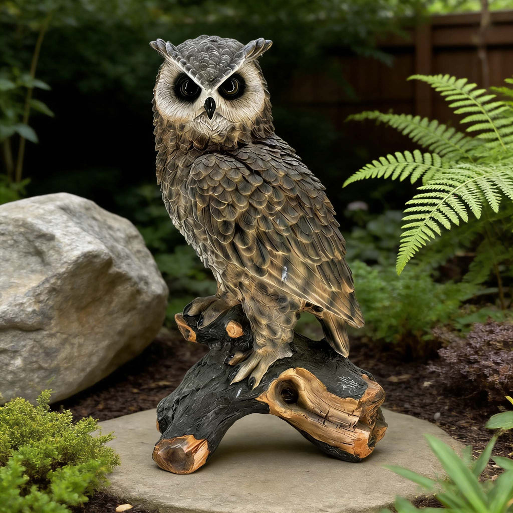 Simulated Owl Resin Garden Statue