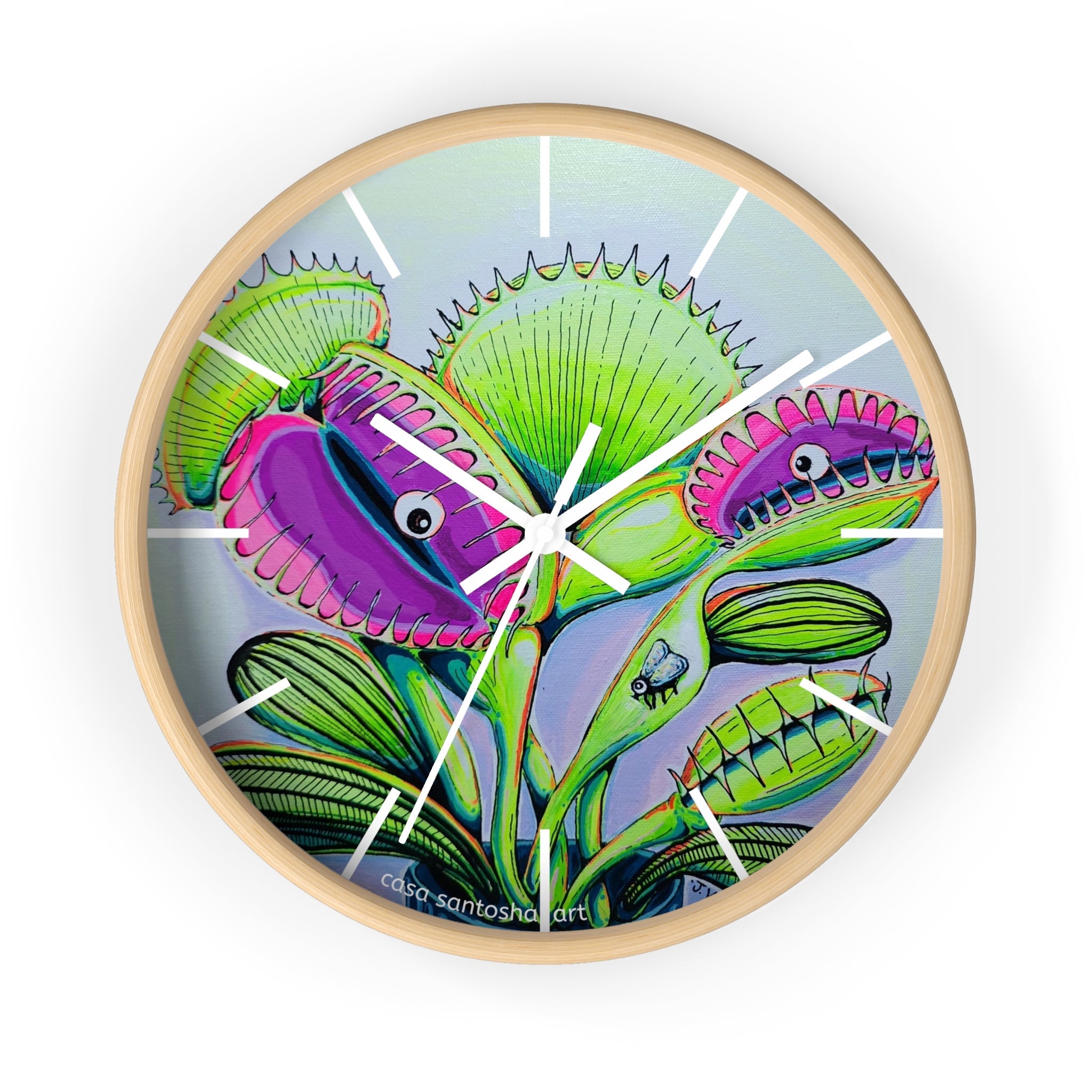 Cyclops Venus Fly Trap Pop Art Wall Clock