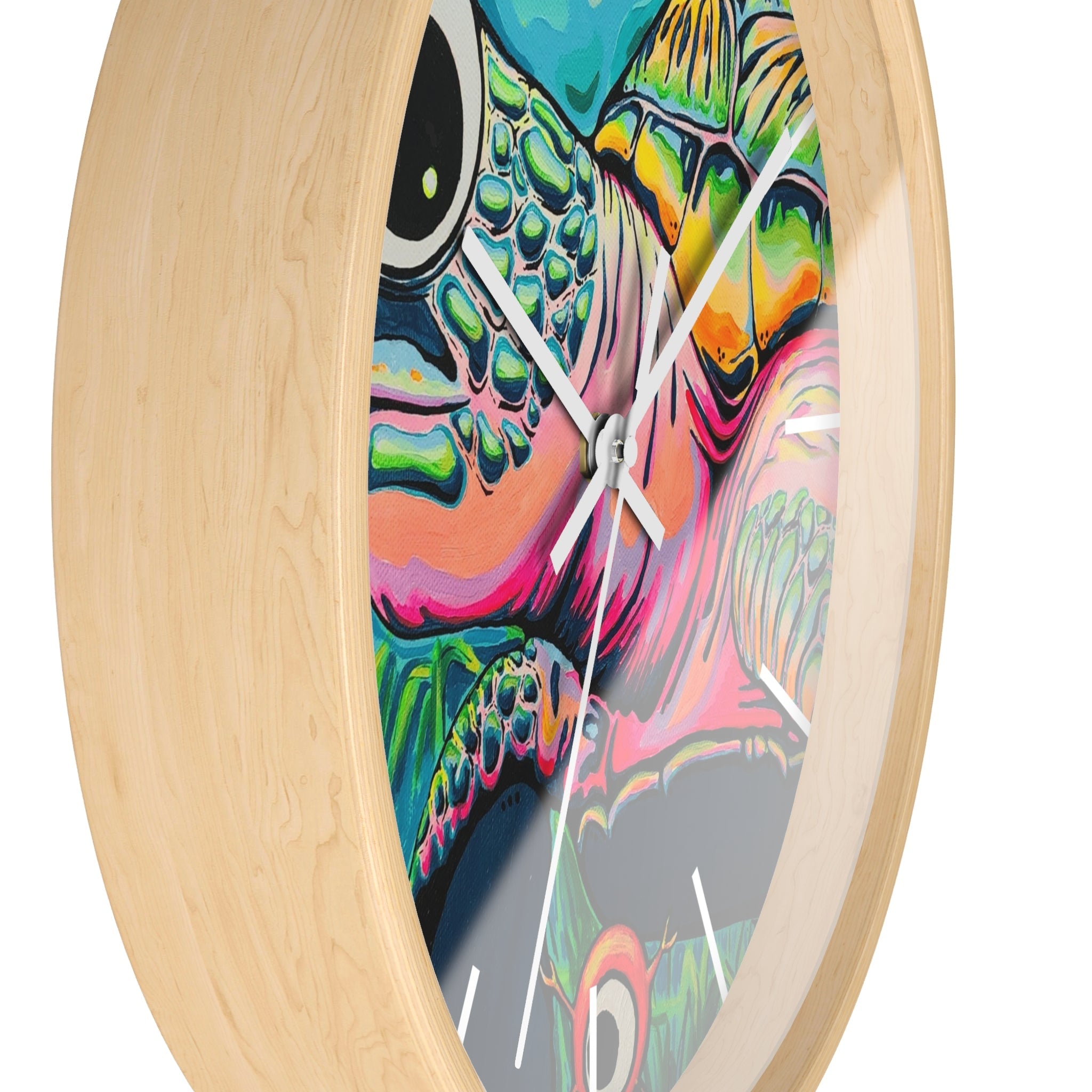 Cyclops Turtle Pop Art Wall Clock