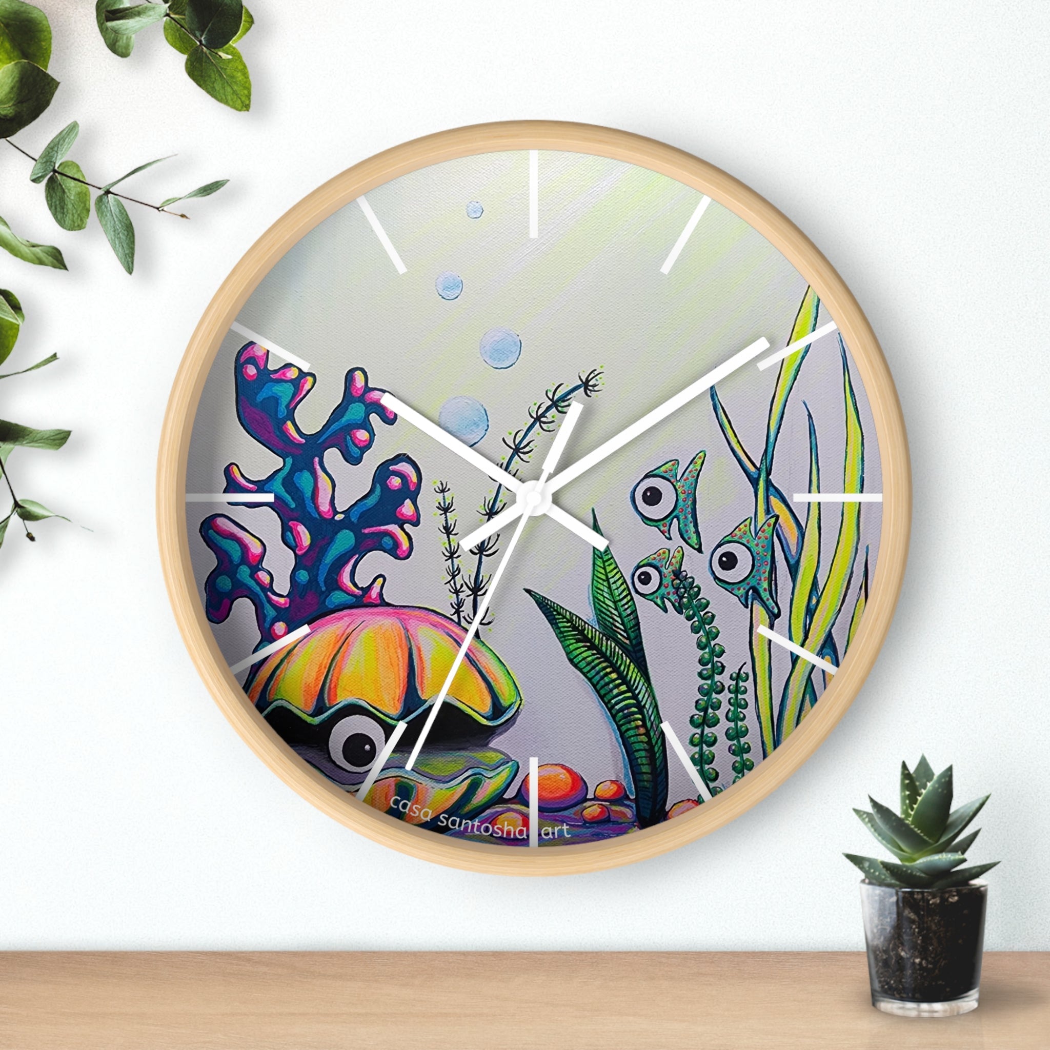 Cyclops Clam Pop Art Wall Clock