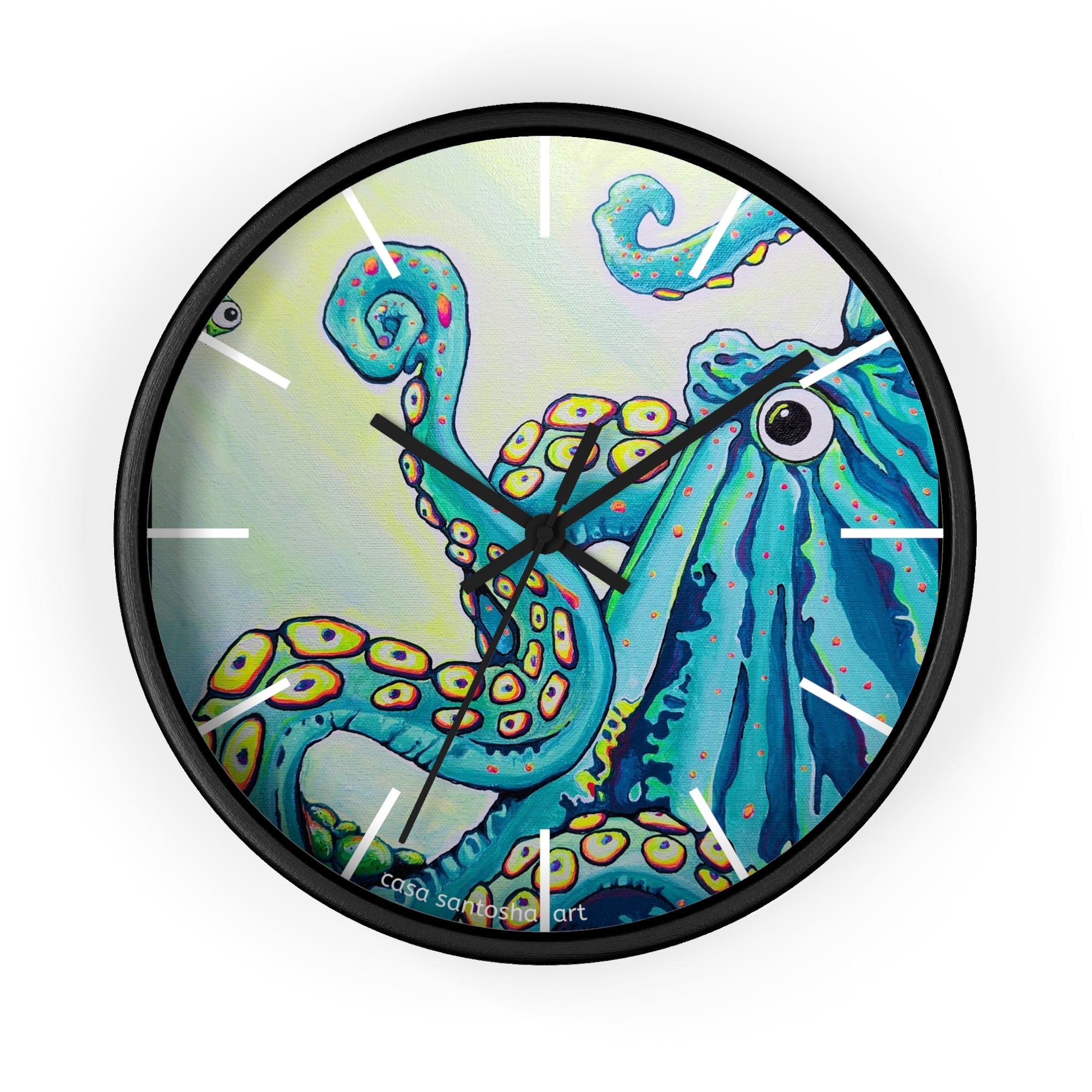 Cyclops Octopus Pop Art Wall Clock