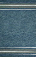 5x8 and 8x10 Hand Made Woolen Modern Solid Blue Area Rug | NAU004