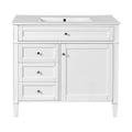 Bathroom Vanity With Top Sink, 2 Drawers And Tip Out Drawer