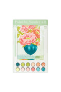 Peonies in Vase (wallpaper background) | 8x10 paint-by-number kit