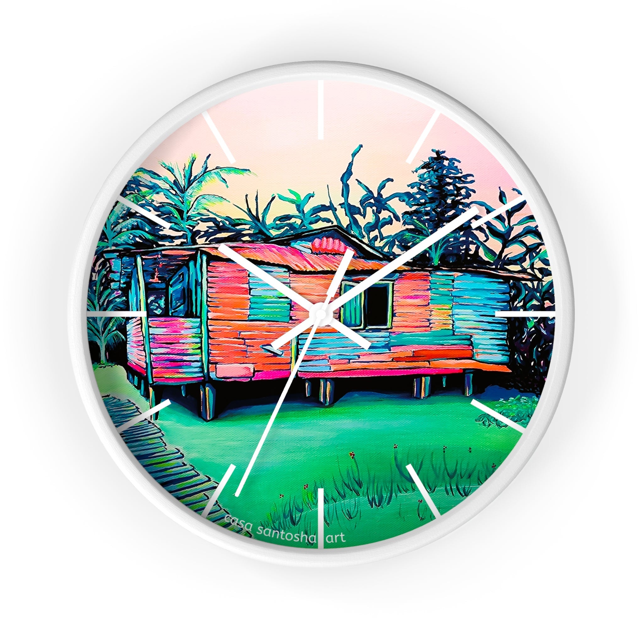 Luis Russell House Bocas Pop Art Wall Clock