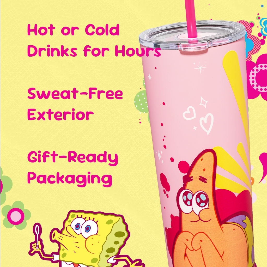SpongeBob SquarePants Pink Tumbler - 24 oz