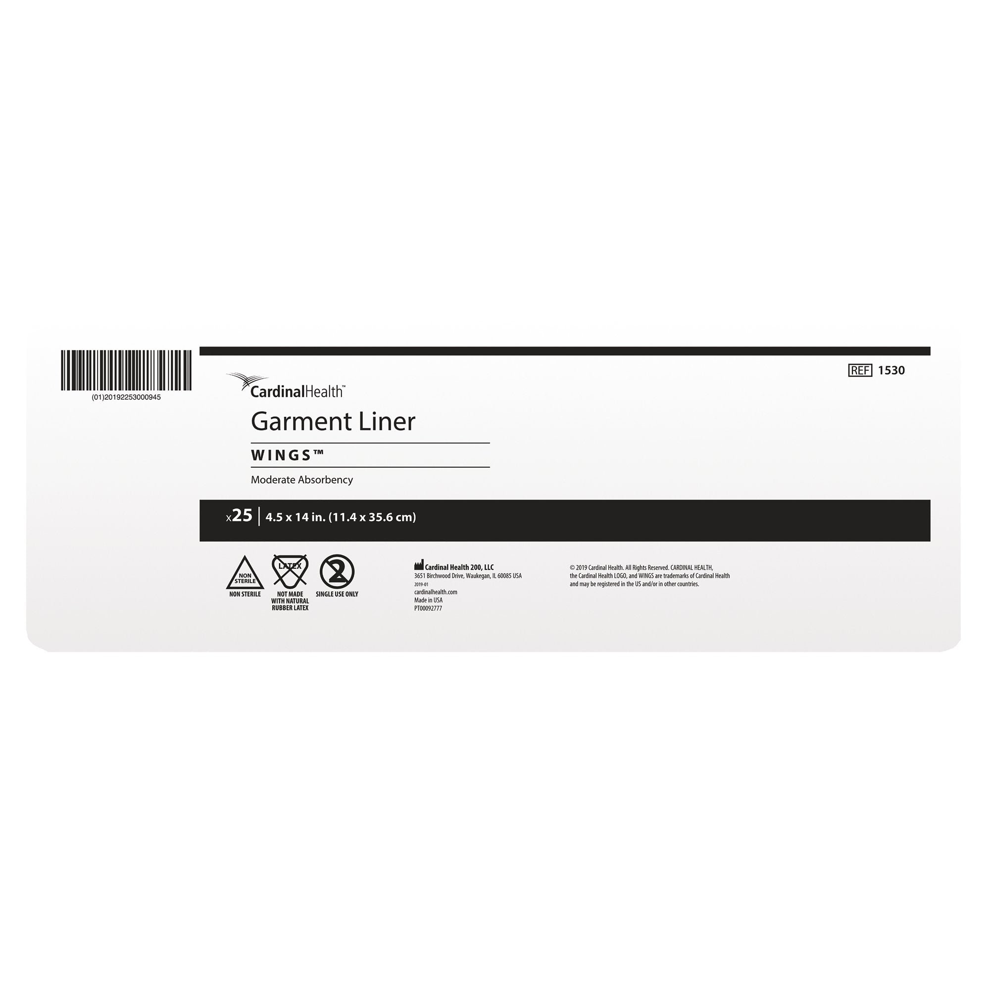 Simplicity™ Light Incontinence Liner, 4½ x 14 Inch 1530