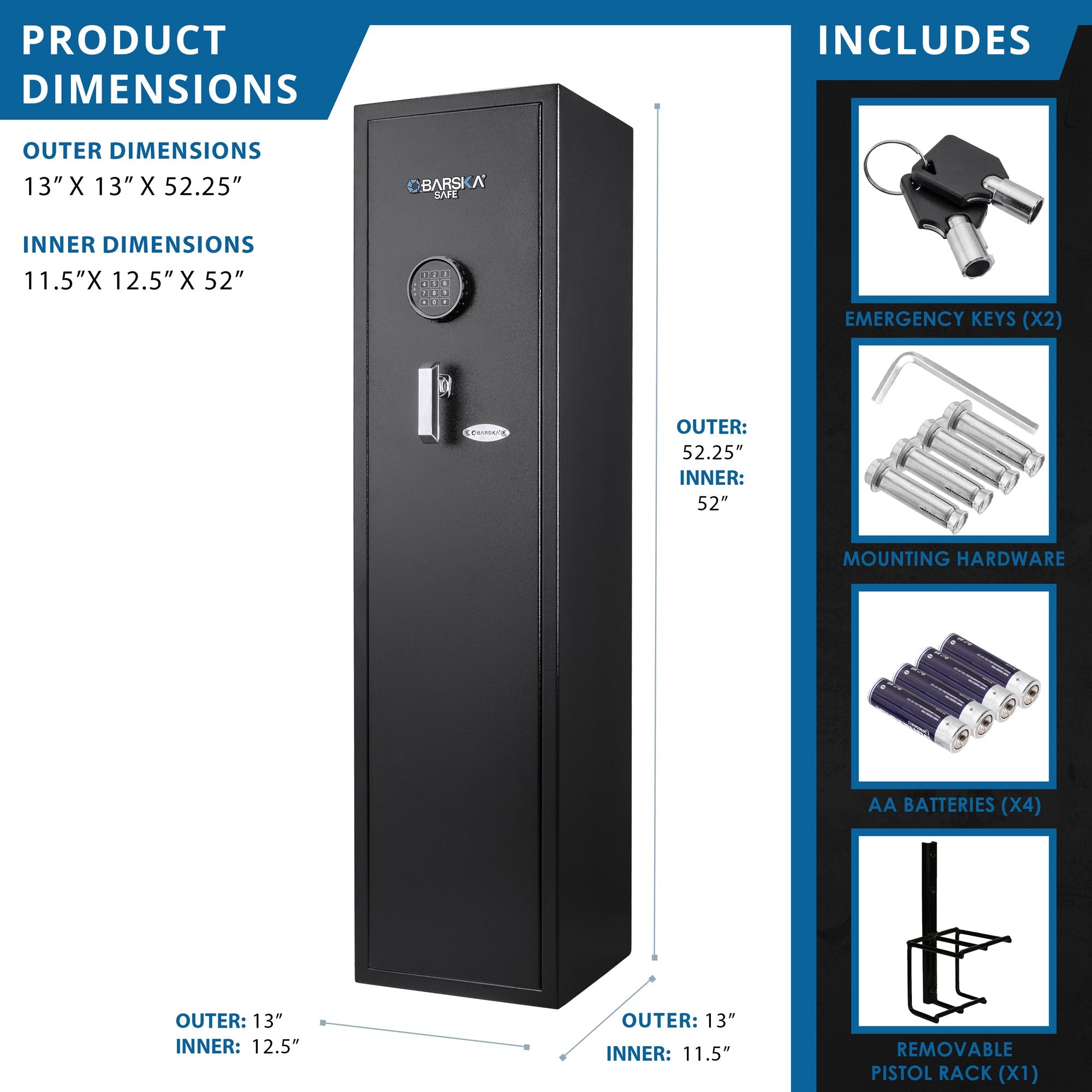 4.33 Cu Ft Digital Keypad Rifle Safe