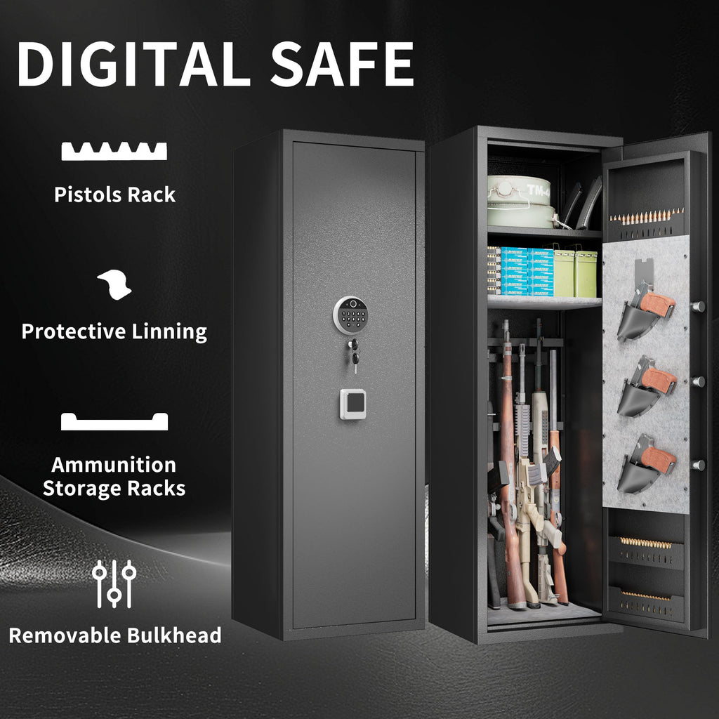Fingerprint Electronic Gun Safes for Home Rifle and Pistols