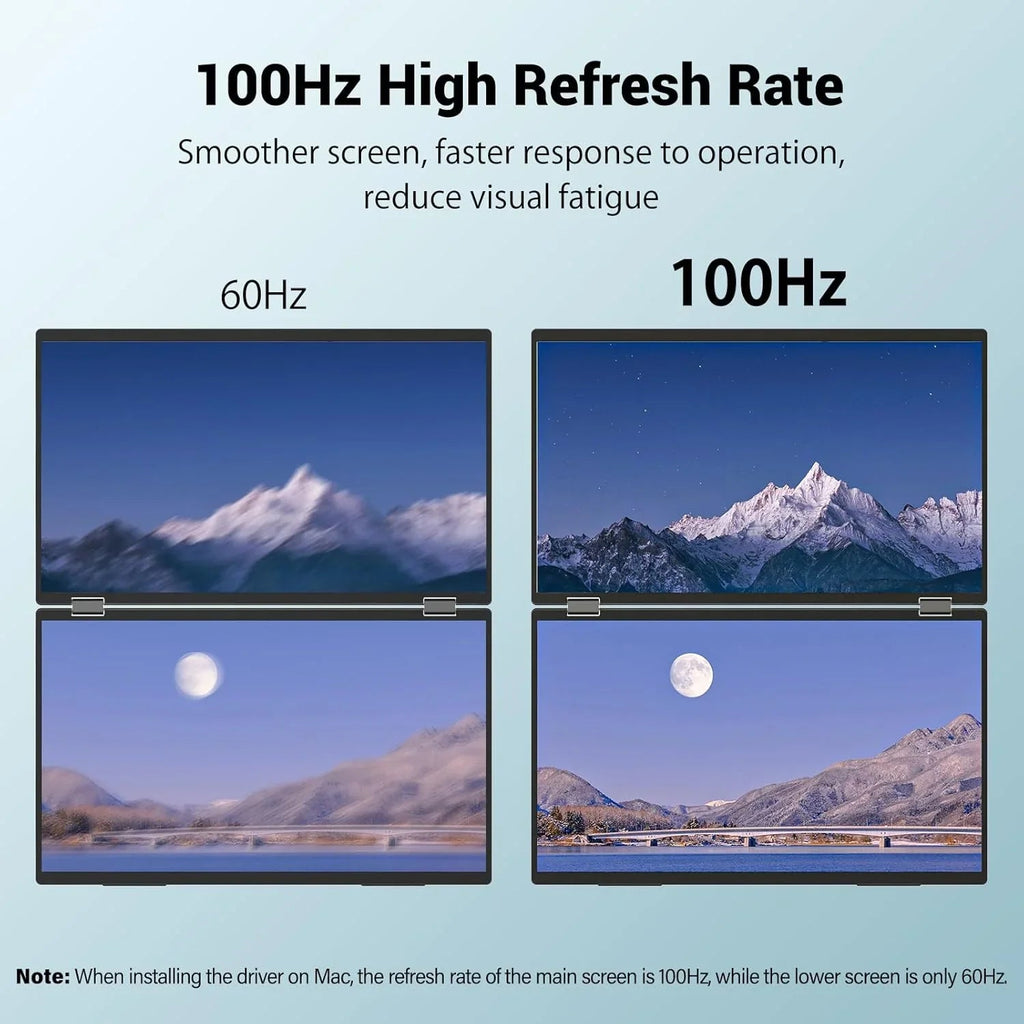 InnoView Foldable 18.5" Dual Monitor-INVPM509