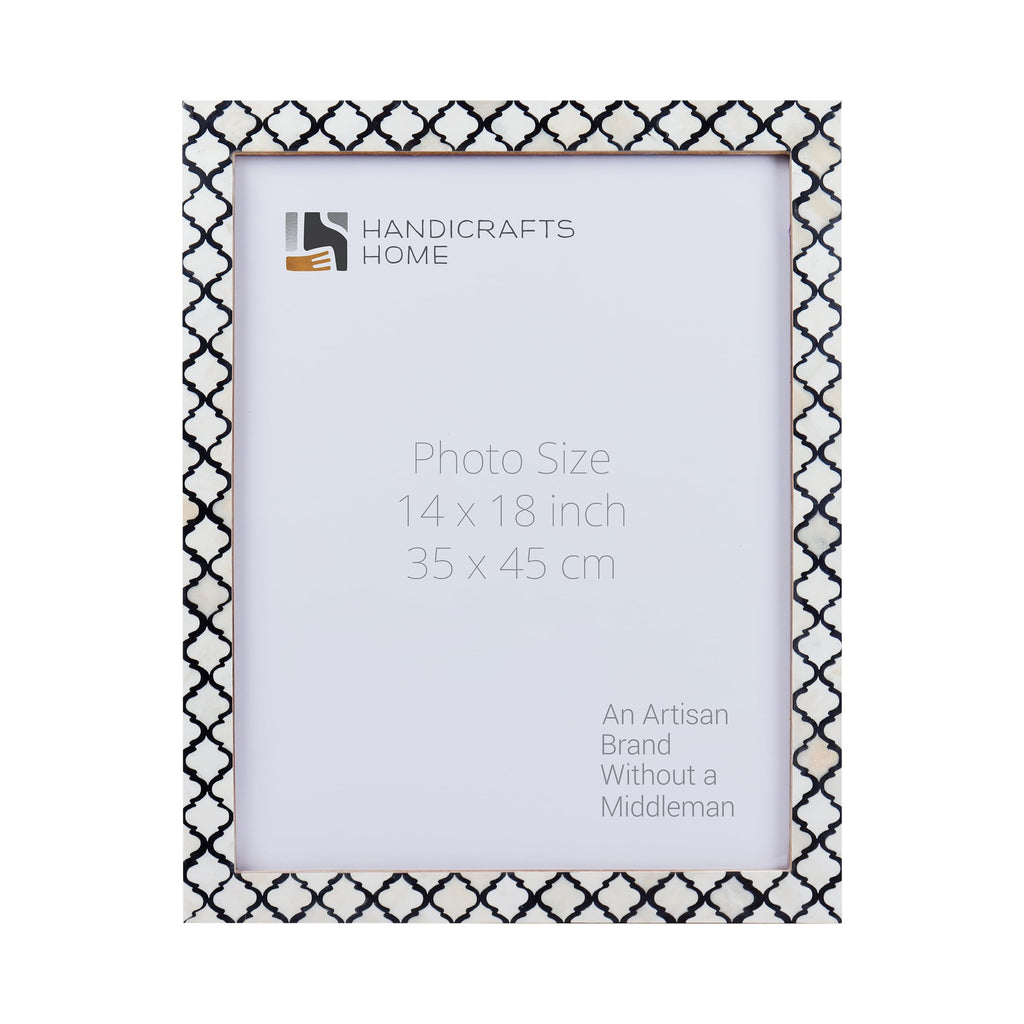 Moroccan Poster Frames Bone Inlay, Black, 9 Sizes