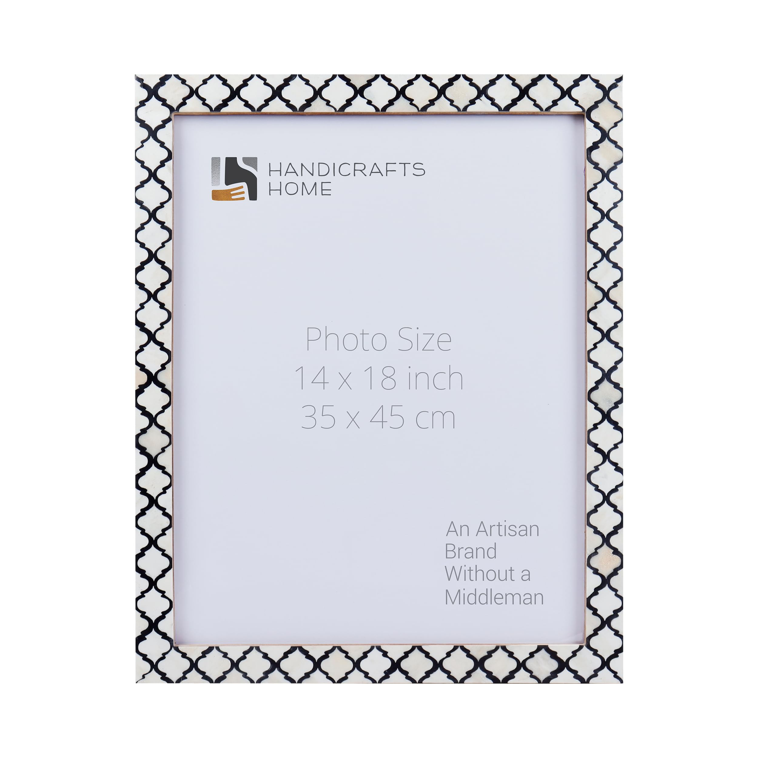 Moroccan Poster Frames Bone Inlay, Black, 9 Sizes