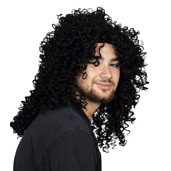Hair Metal / Heavy Metal 1980s SLASH Guitar Rocker Halloween Cosplay Costume Wig