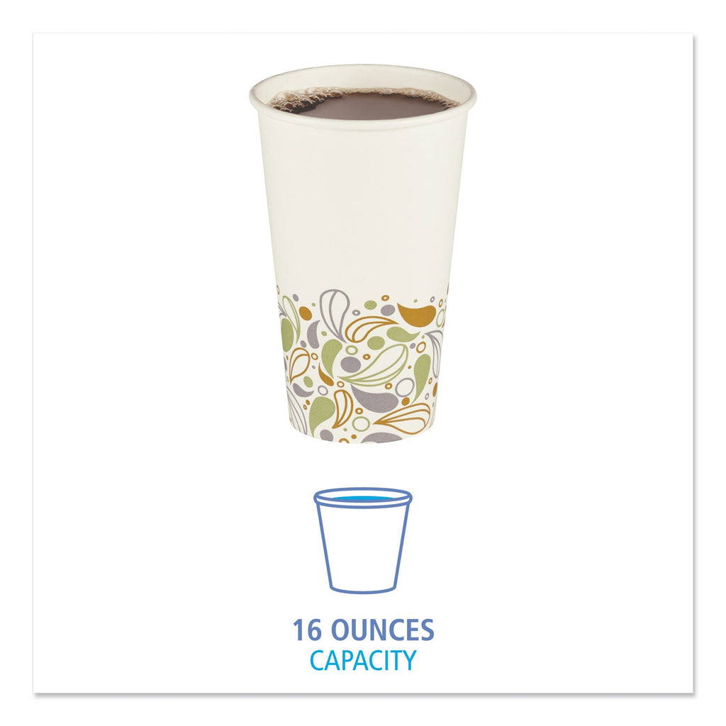 Boardwalk Deerfield Printed Paper Hot Cups, 16 oz, 50 Cups/Sleeve, 20 Sleeves/Carton