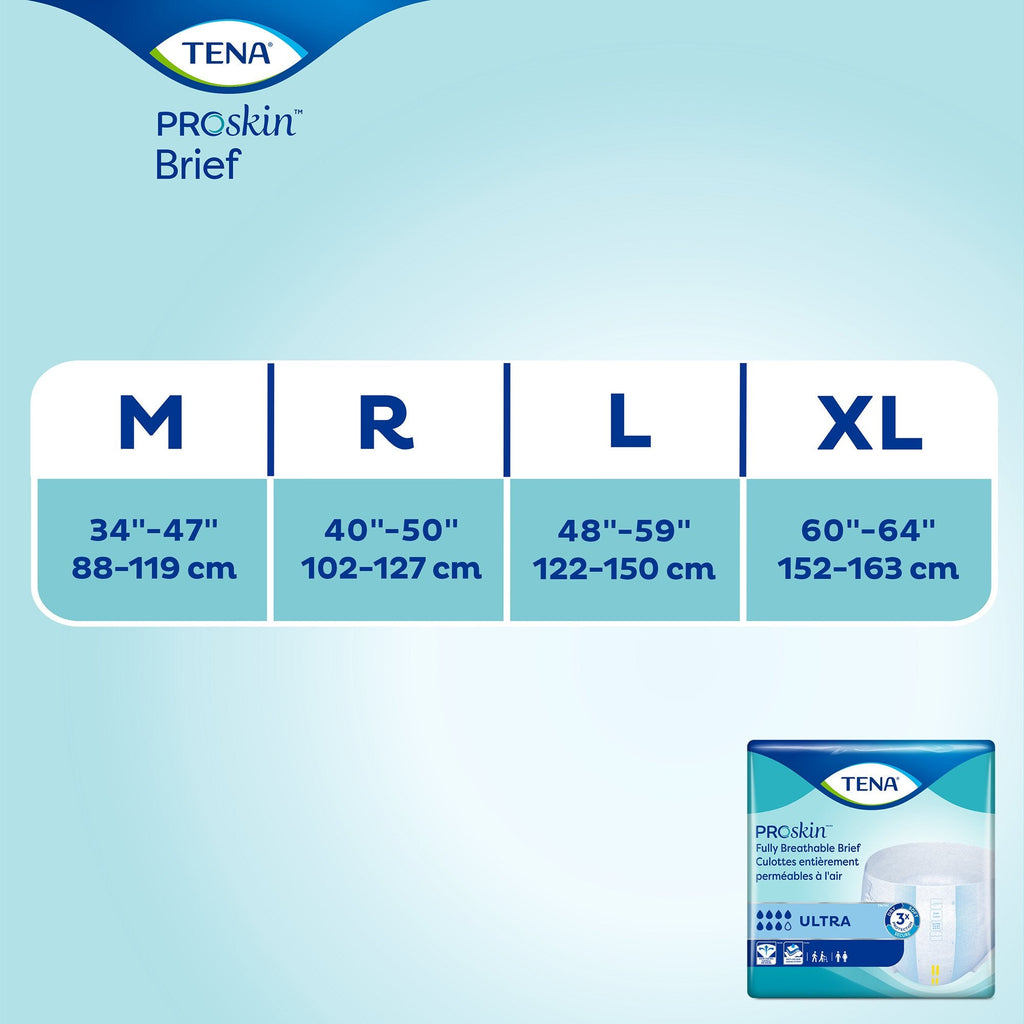 Tena® ProSkin™ Ultra Incontinence Brief, Extra Large 68010