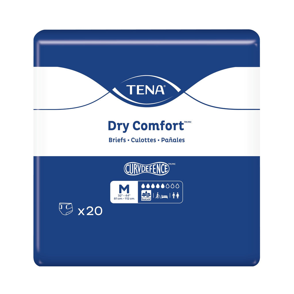 Incontinence Brief TENA Dry Comfort™ Adult Medium Unisex Disposable Moderate Absorbency 67420