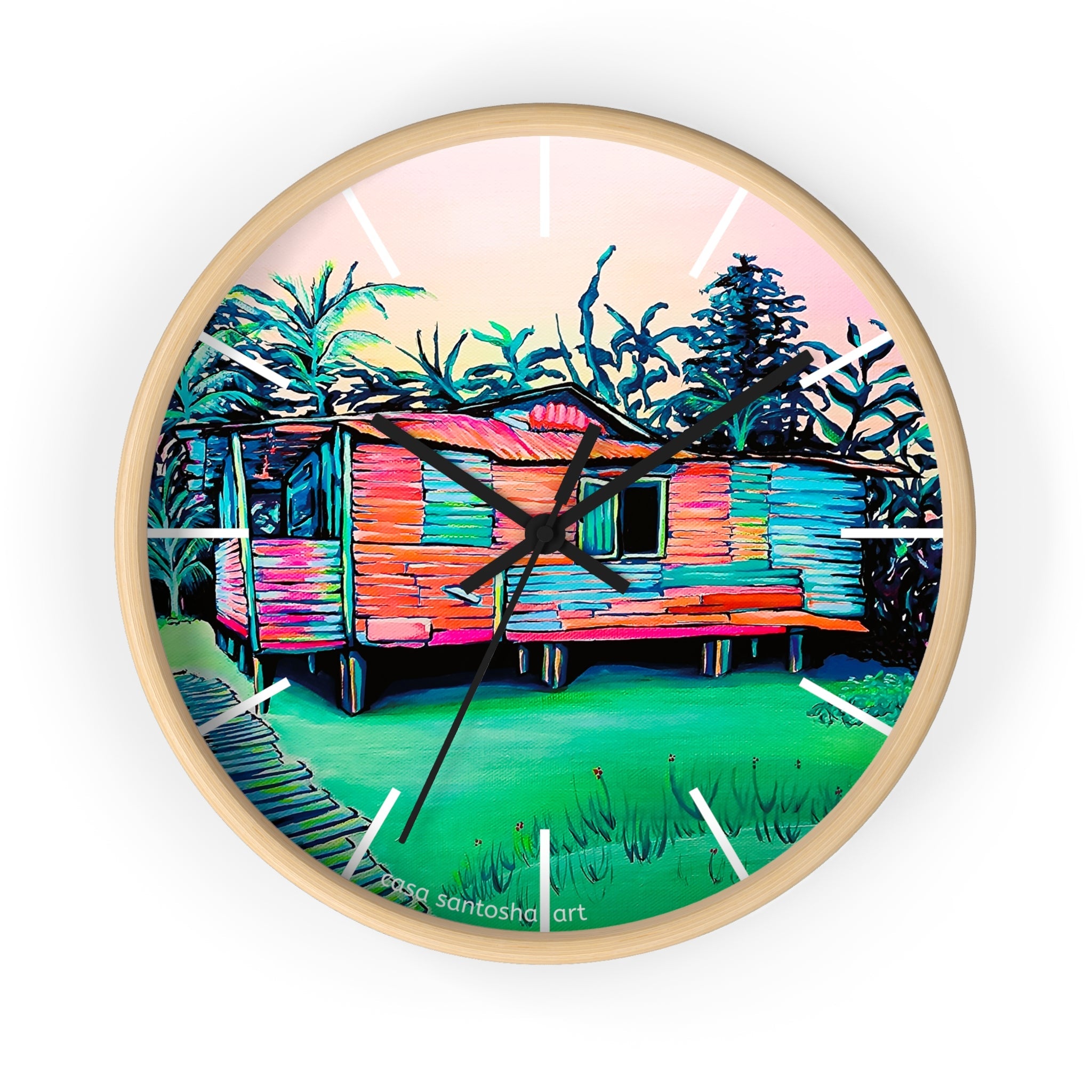 Luis Russell House Bocas Pop Art Wall Clock