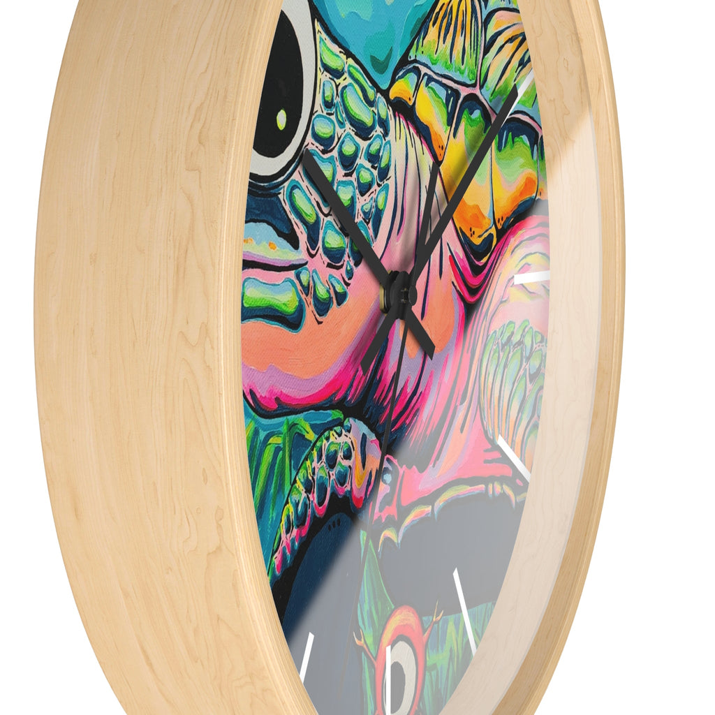 Cyclops Turtle Pop Art Wall Clock