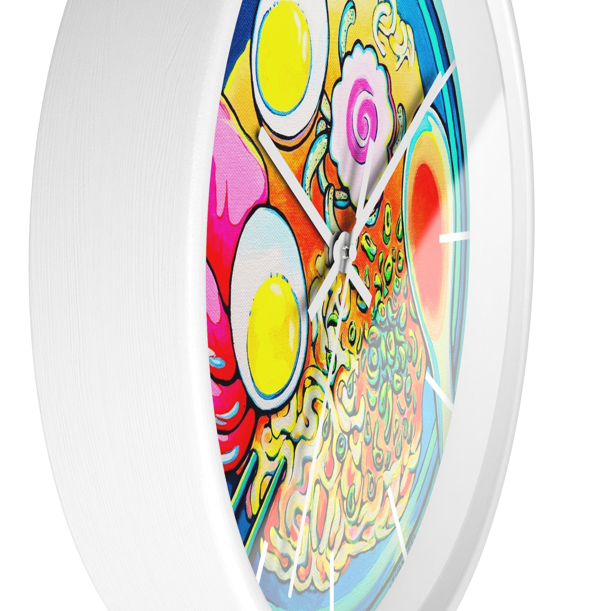 Neon Ramen Pop Art Wall Clock