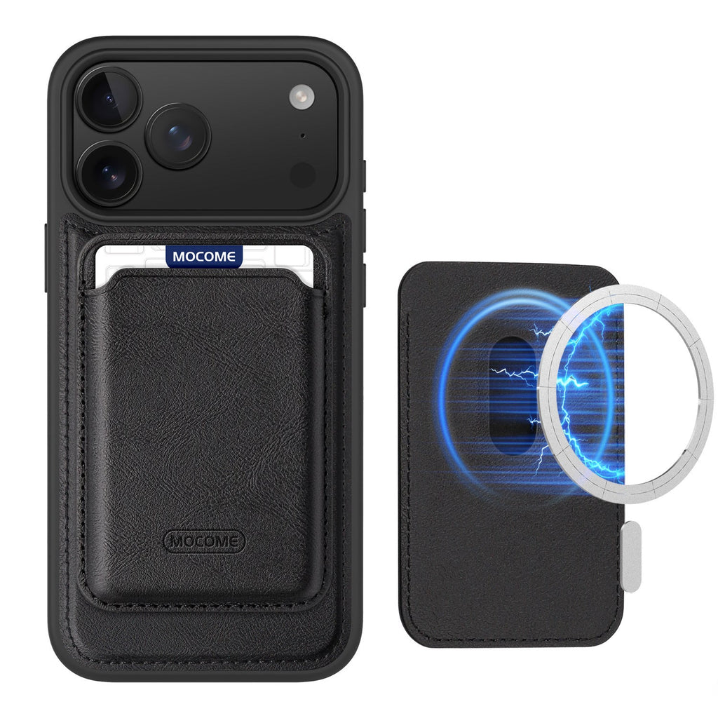 Leather Magnetic Card Holder Phone Case Compatible With The 17 Pro Max