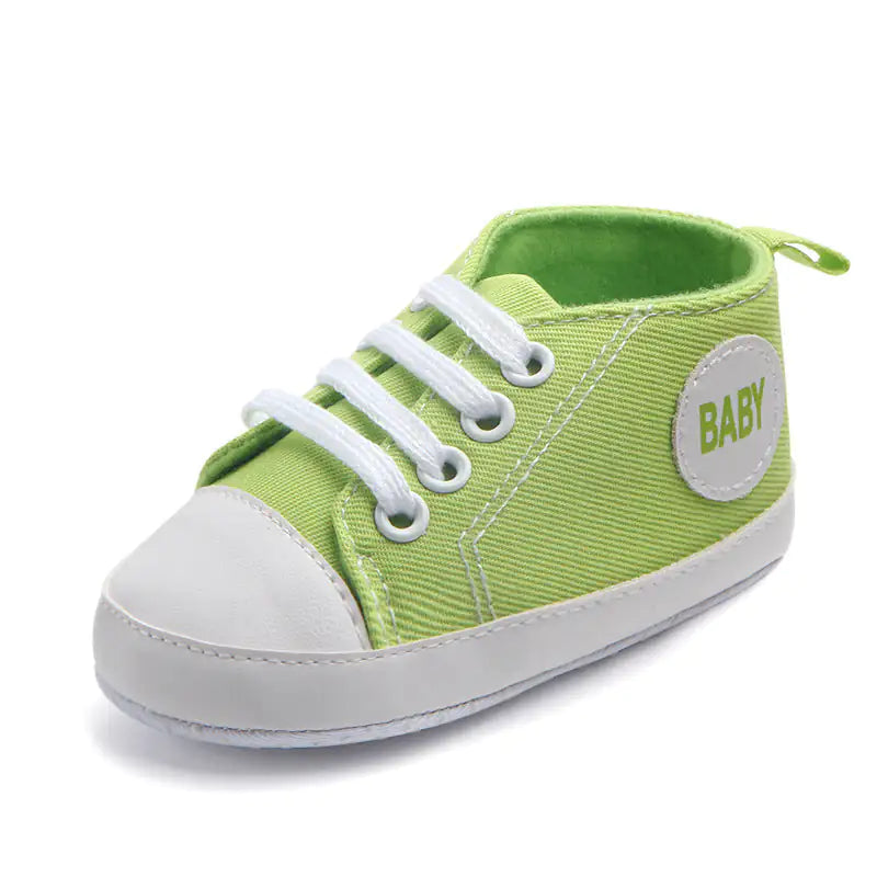 Canvas Classic Sports Sneakers Baby Boys Girls First Walkers Shoes Infant Toddler Soft Sole Anti-slip Baby Shoes - # GIAA71310006