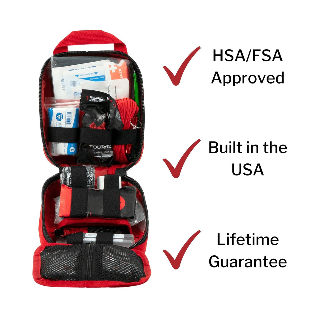 My Medic MYFAK Pro First Aid Kit, Trauma & Medical Supplies for Survival, Red MM-KIT-U-MED-RED-PRO-V2
