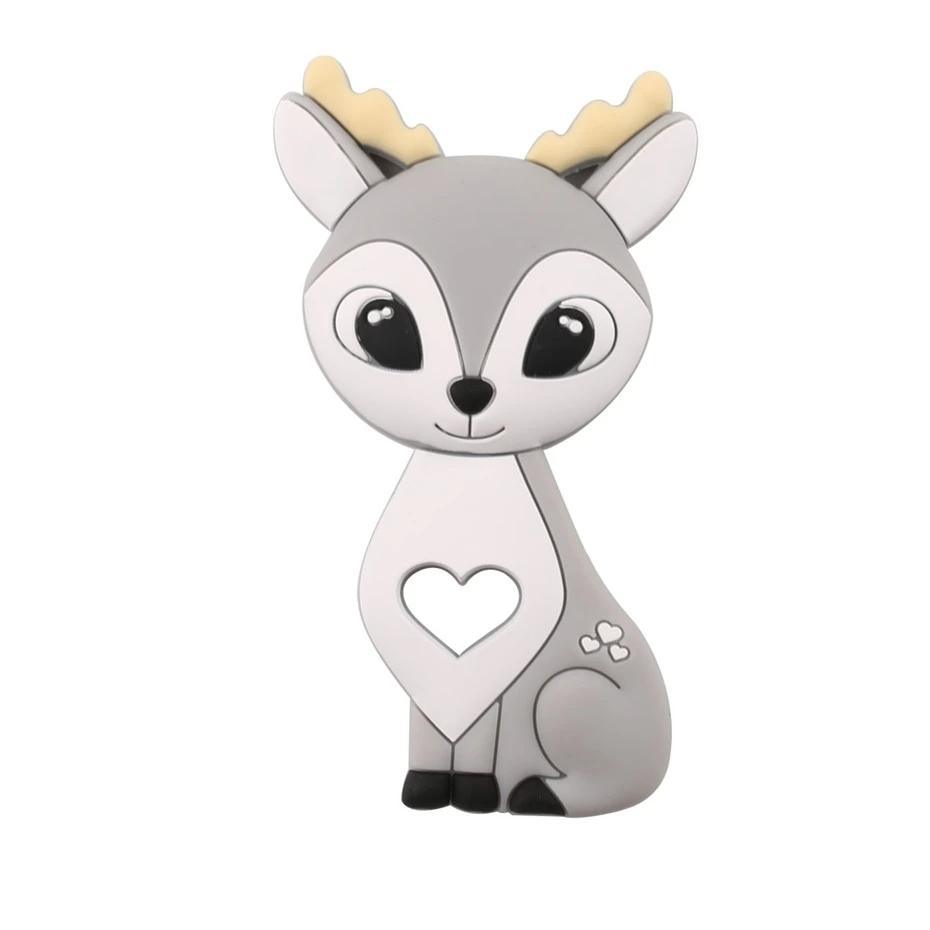 Baby Teether Silicone Rabbit Food Grade Bunny Teether Nursing Teething  Accessories Silicone Animal Teether For Kids and Baby