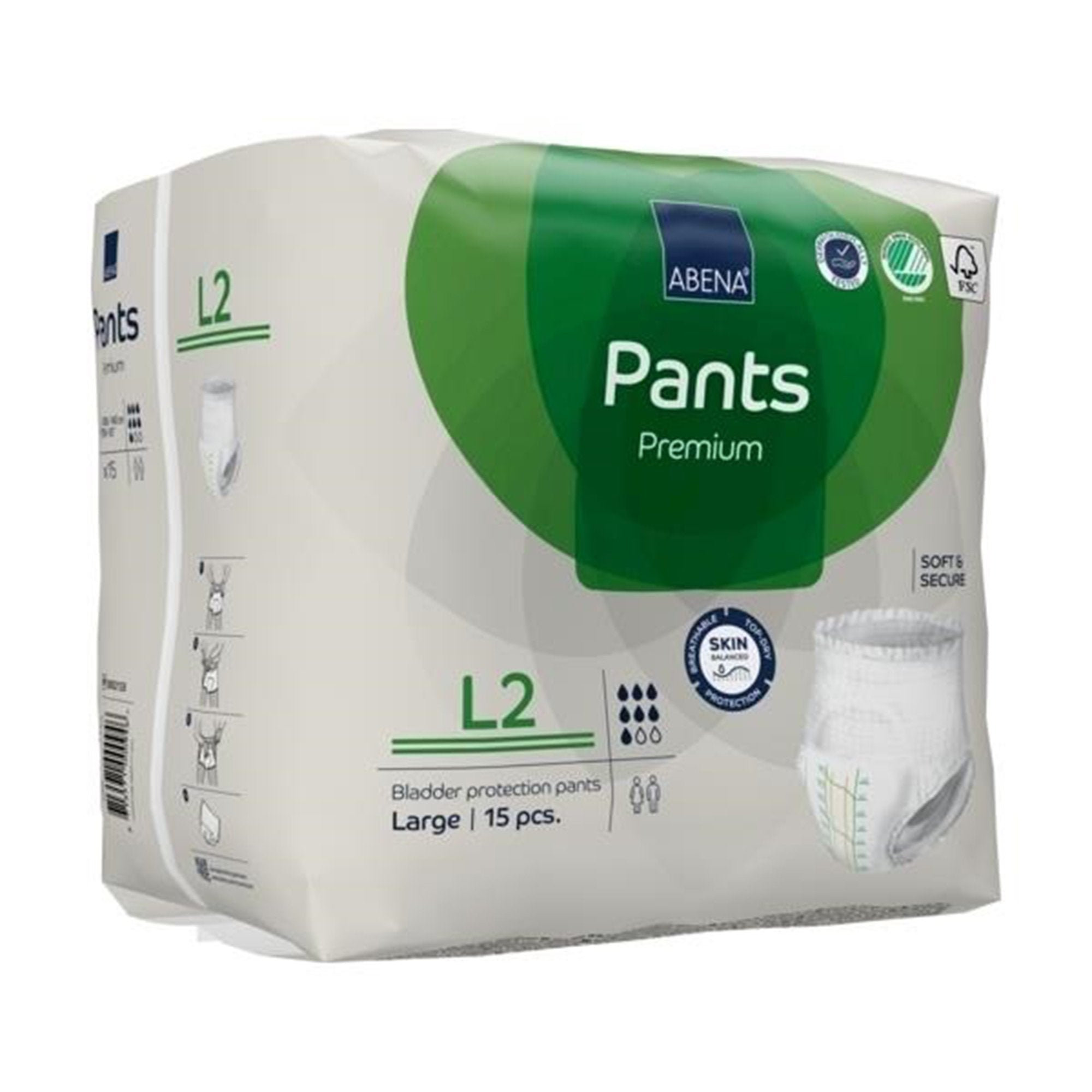 Abena® Premium Pants L2 Incontinence Brief, Large 1000021326