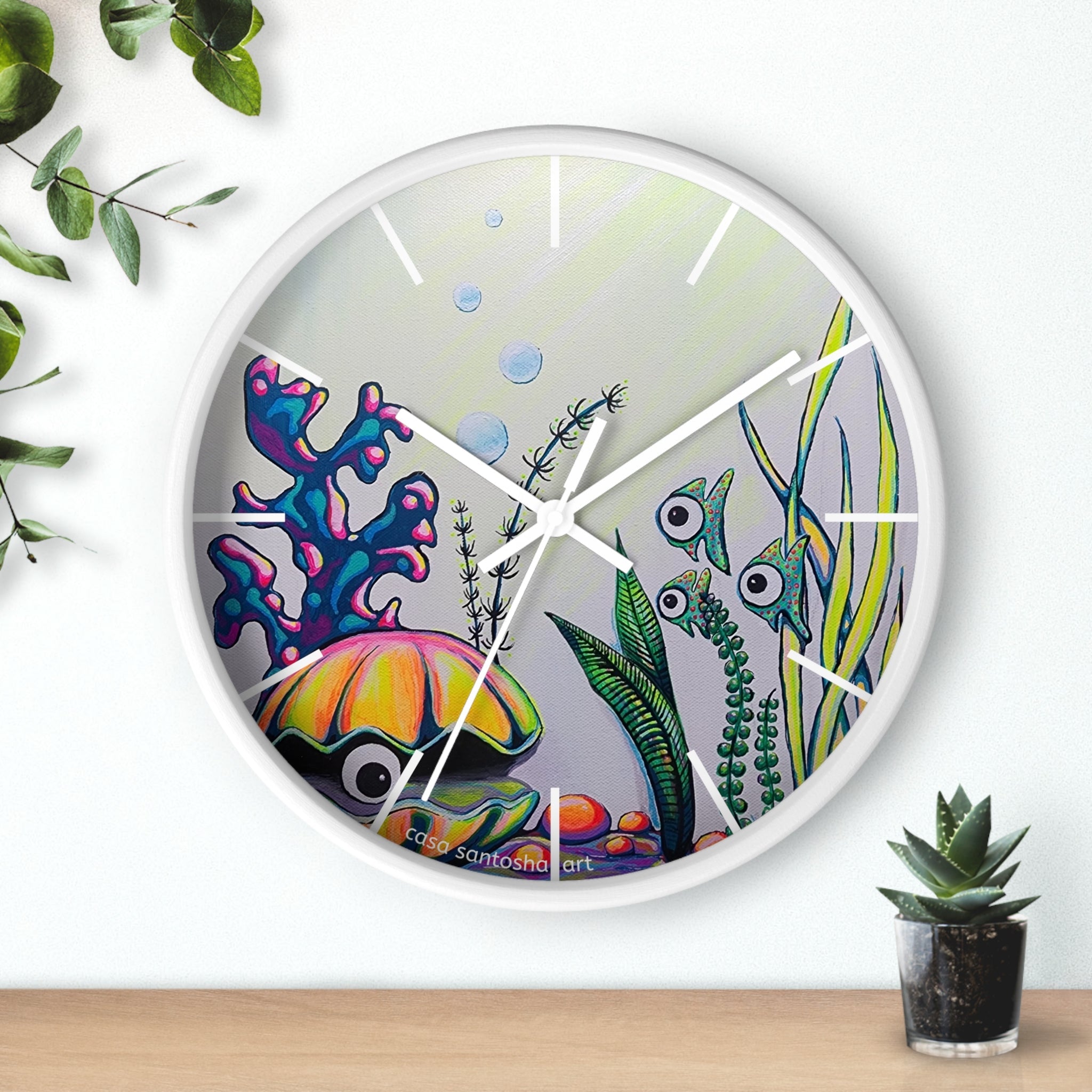 Cyclops Clam Pop Art Wall Clock