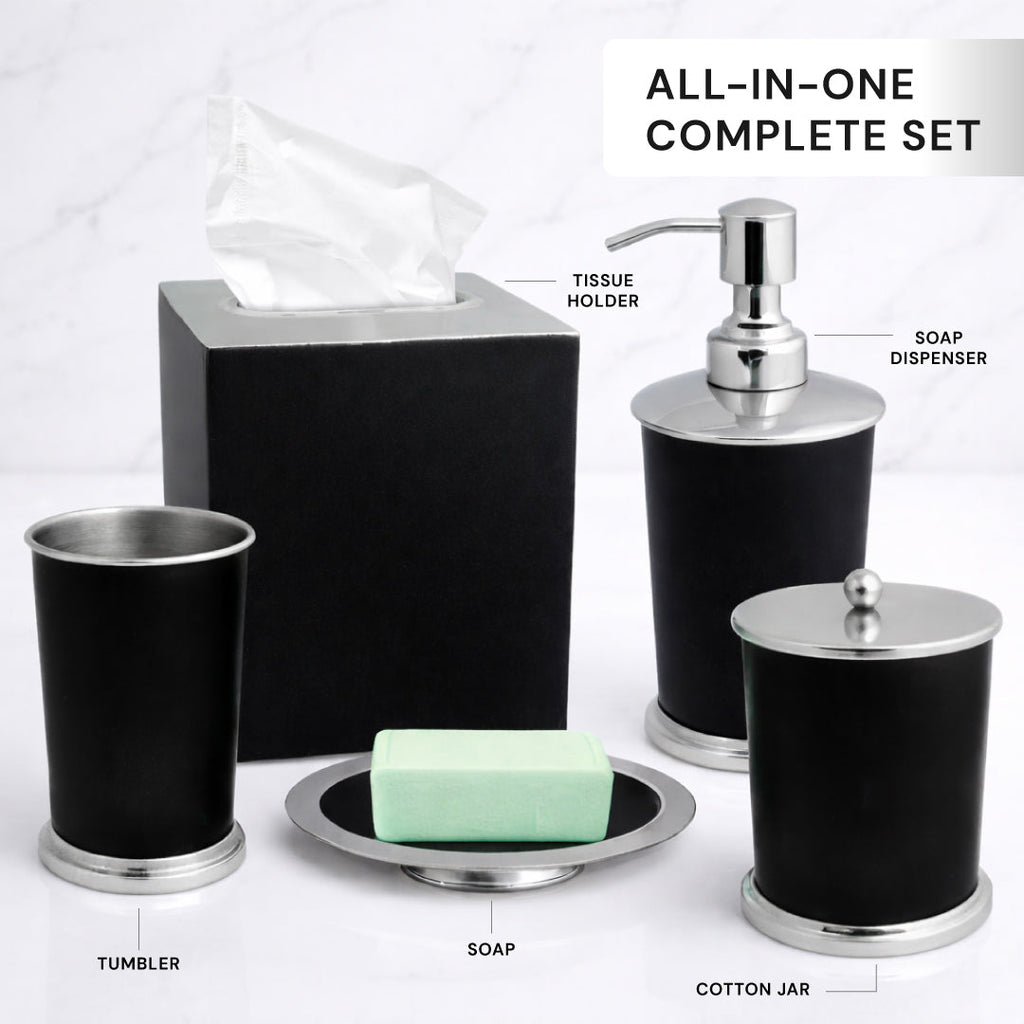 The Maebrie Collection - Elegant Modern Bathroom Décor Accessories Set of 5