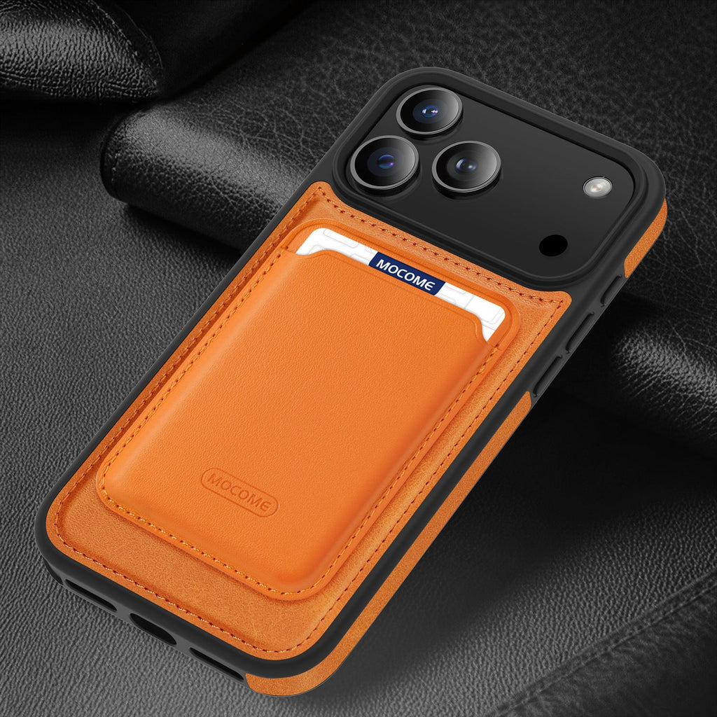 Leather Magnetic Card Holder Phone Case Compatible With The 17 Pro Max
