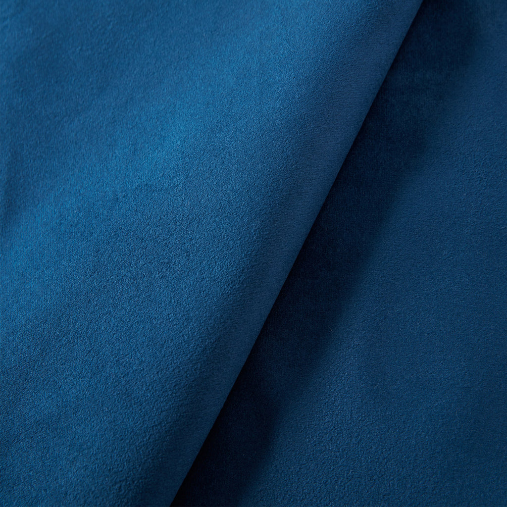 Peyton Upholstered Queen Bed with 54' High Headboard and Traditional Buttoned Tufting in Blue Velvet