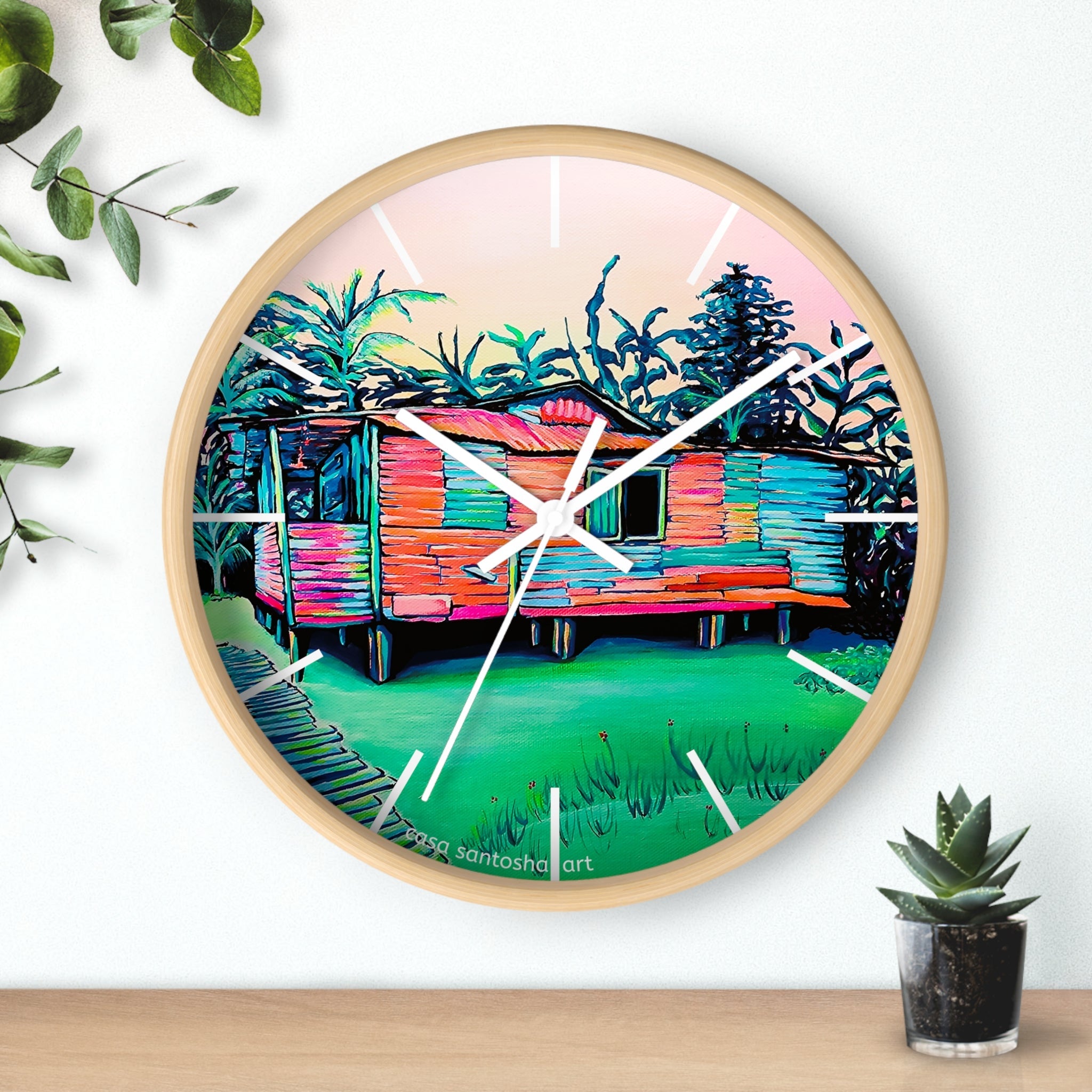 Luis Russell House Bocas Pop Art Wall Clock