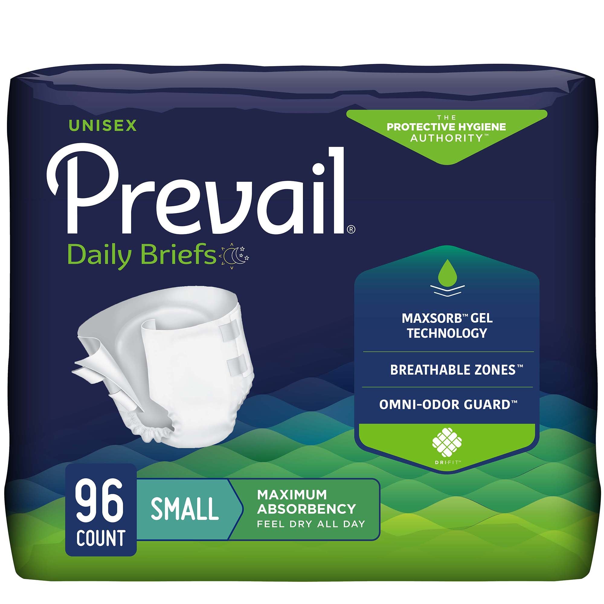 Prevail® Maximum Incontinence Brief, Small PV-011