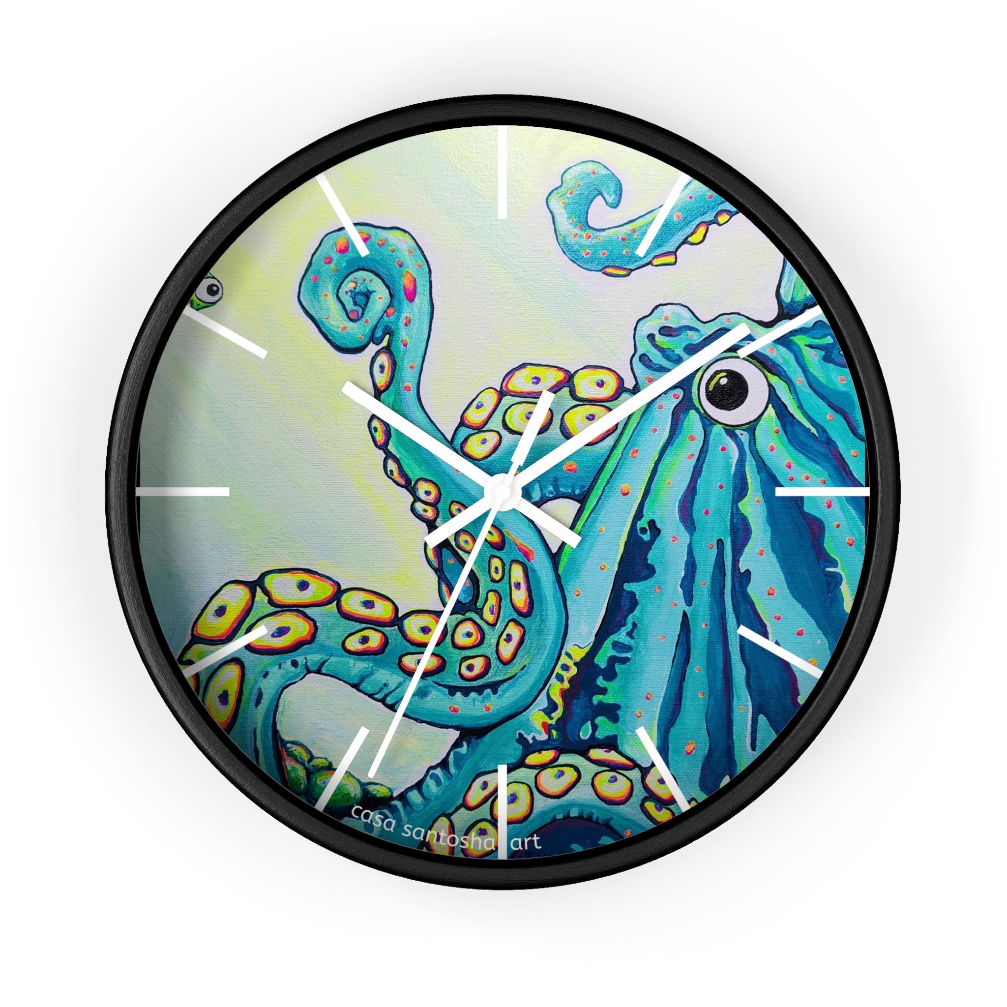 Cyclops Octopus Pop Art Wall Clock