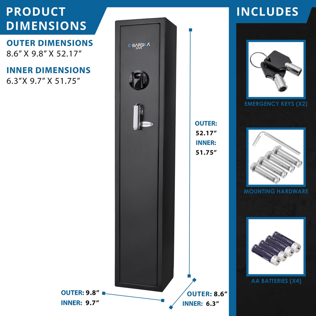 1.83 CU FT Biometric Keypad Rifle Safe