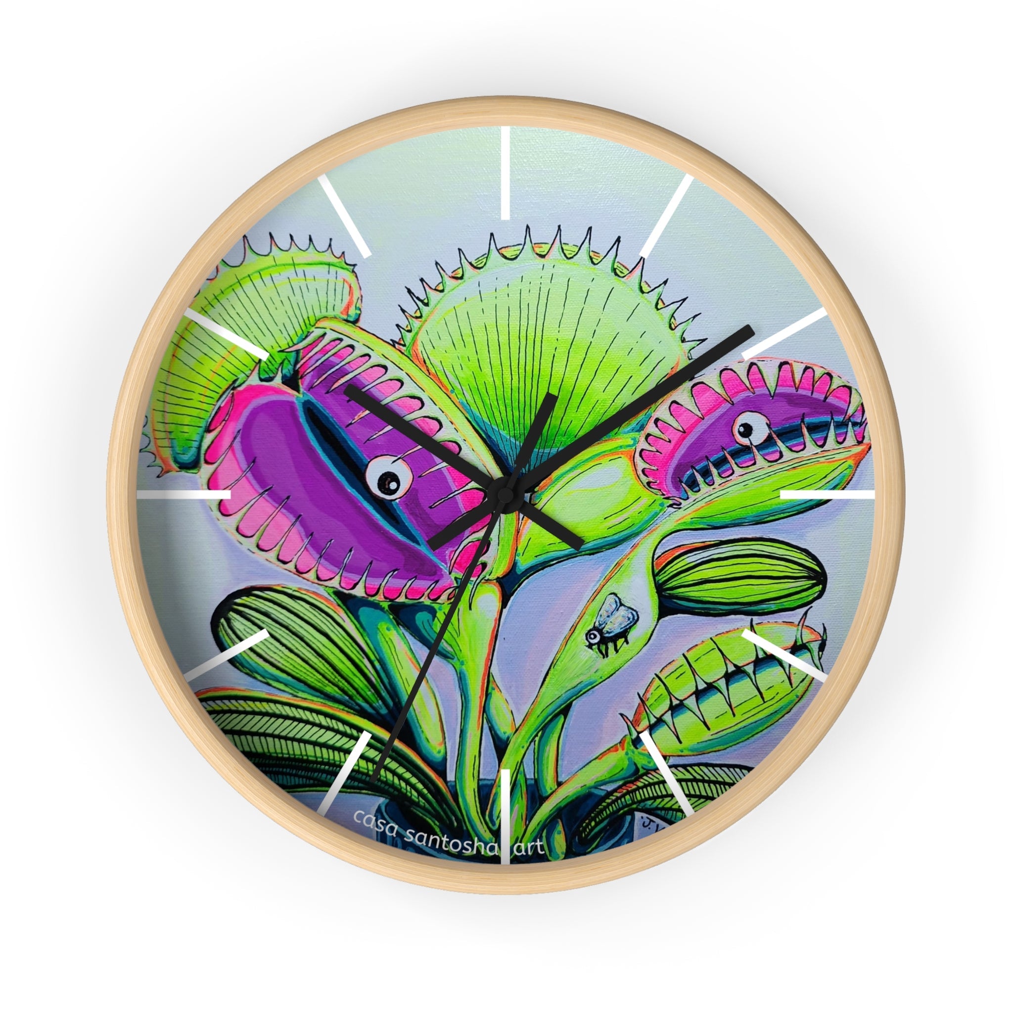 Cyclops Venus Fly Trap Pop Art Wall Clock