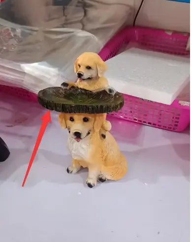 Charming Wildlife Resin Figurines Handmade Garden Decor Birdbath Accents