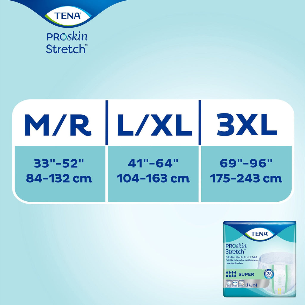 Tena® ProSkin Stretch™ Super Incontinence Brief, Medium 67902