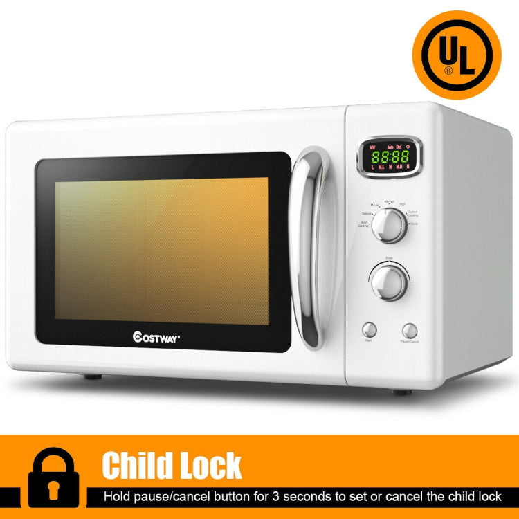 0.9 Cu.ft Retro Compact Microwave