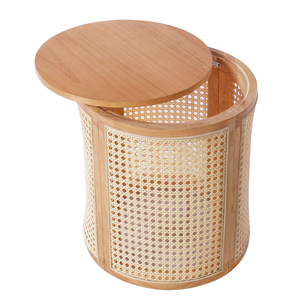 Rubber Solid Wood Side Table