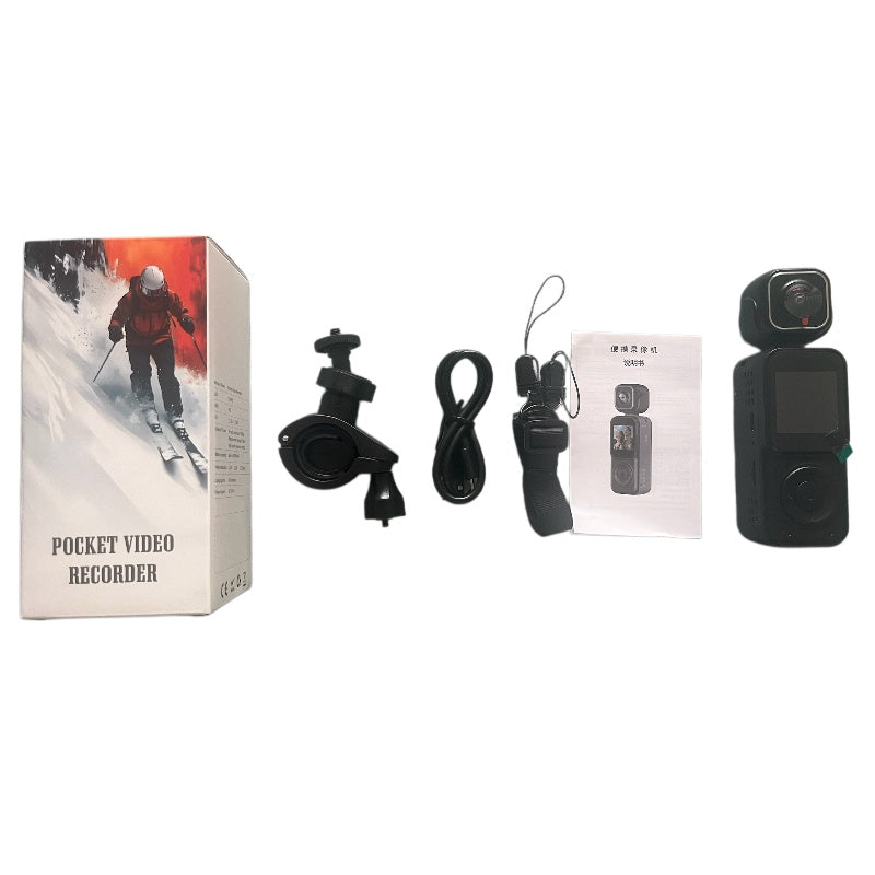 Panoramic Sports Camera Handheld DV Outdoor HD 4K Dual Lens Cycling Recorder Camera