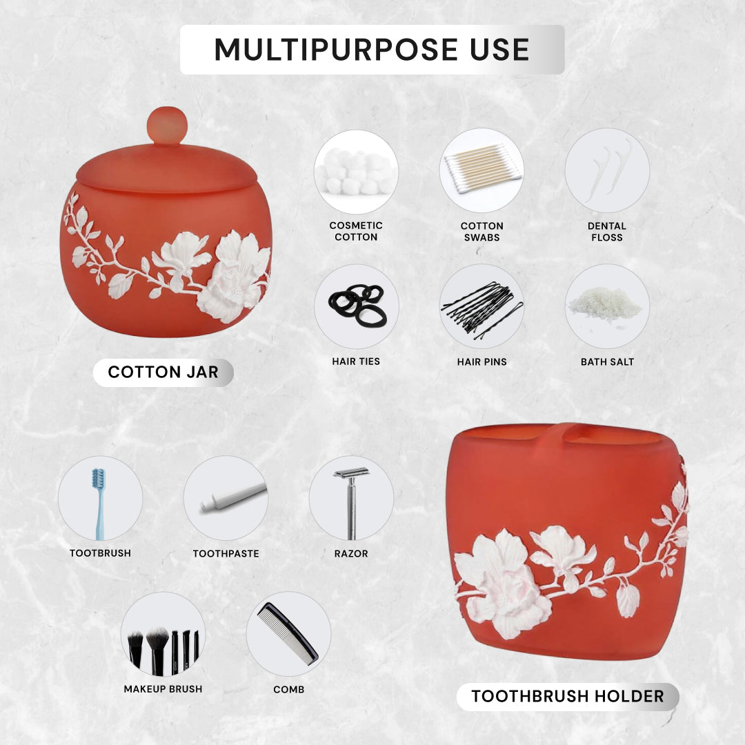 The Savannah Collection – Elegant Modern Bathroom Décor Accessories Set of 6