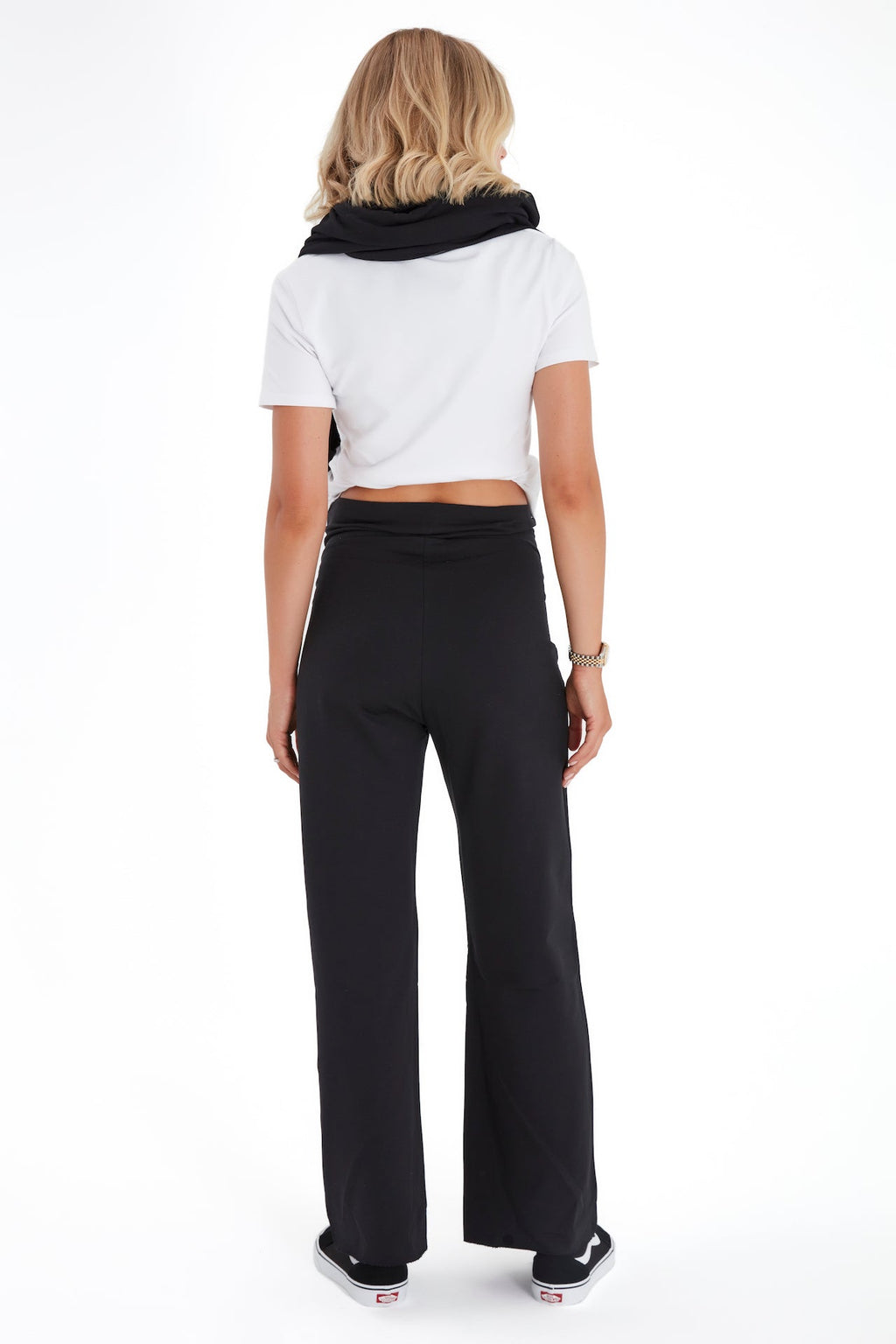 Simply Cool Foldover Waistband Stretch Cotton Maternity Jogger Pants