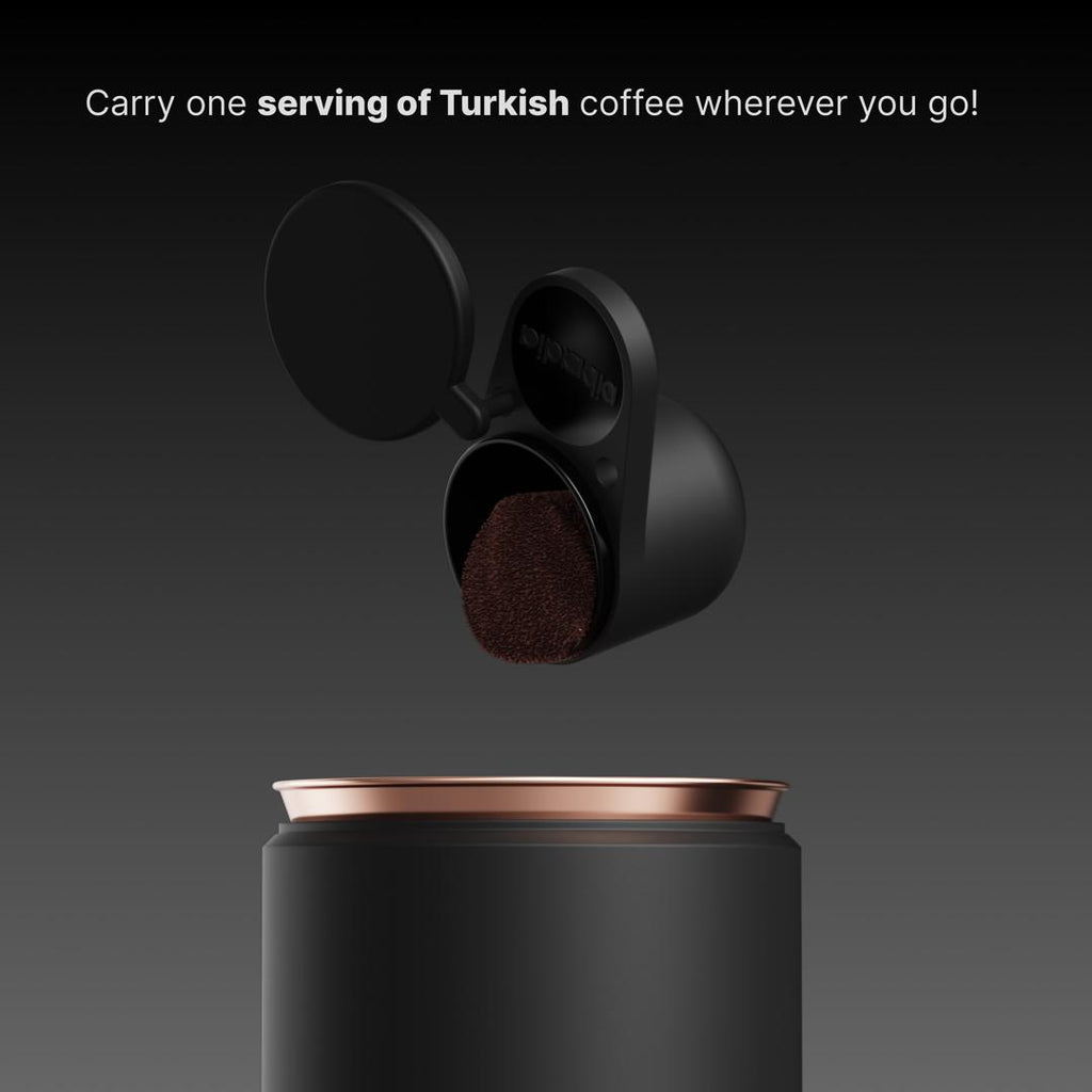 Arcadia Go Rechargeable Portable Turkish Coffee Maker, Black