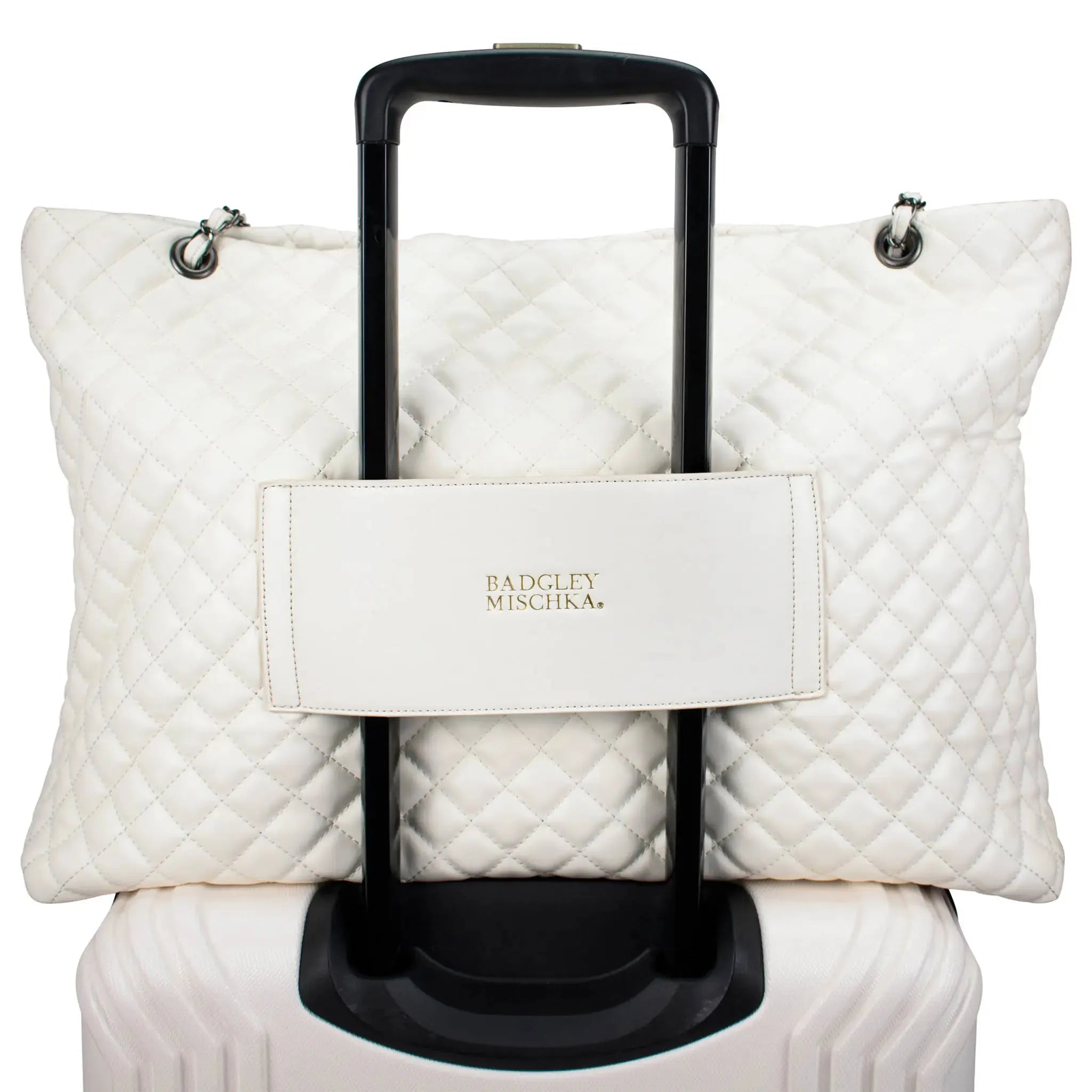 Diana Quilted Vegan Leather Weekender Duffel Bag