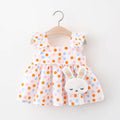 2pcs Cute Cartoon Cotton Summer Baby Dress Set - # BAAA51110006
