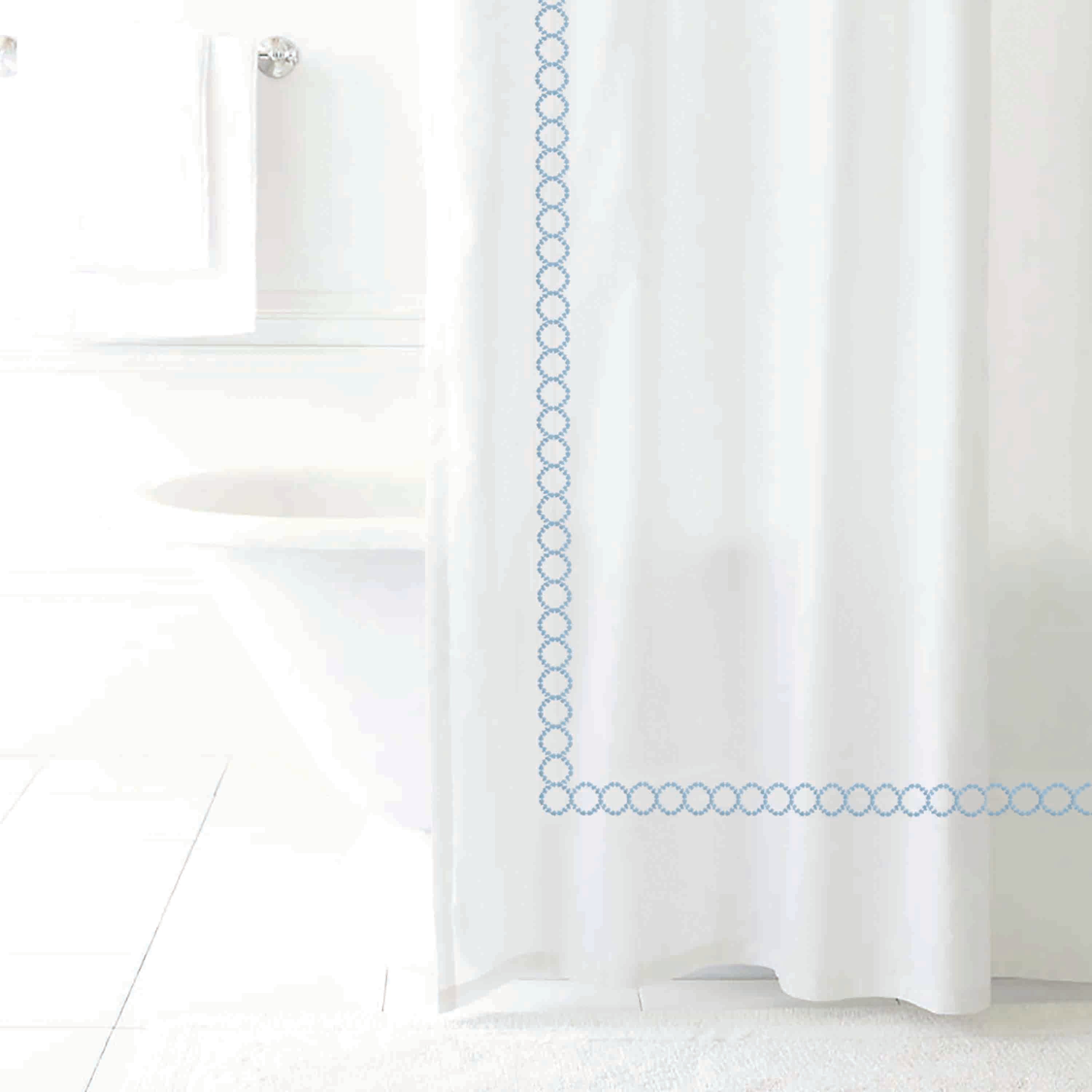 Clean Design Home® Savoy Embroidery Shower Curtain