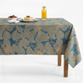 Cambridge Floral Jacquard Tablecloth - Blue
